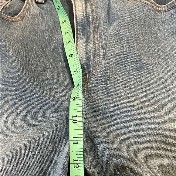 Victoria Secret-Pink- high waisted wide leg Light Blue Denim Jeans- size 8 - Picture 5 of 7